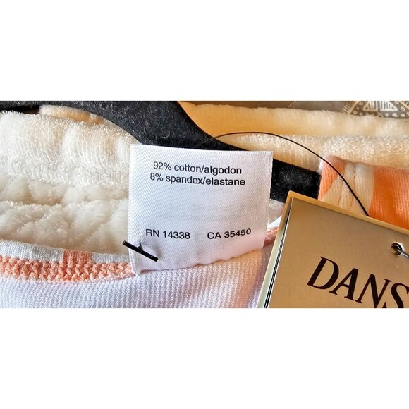 DANSKIN Tropical Cropped Tank Built In Bra Activewear sz LARGE -NWT - Picture 4 of 4